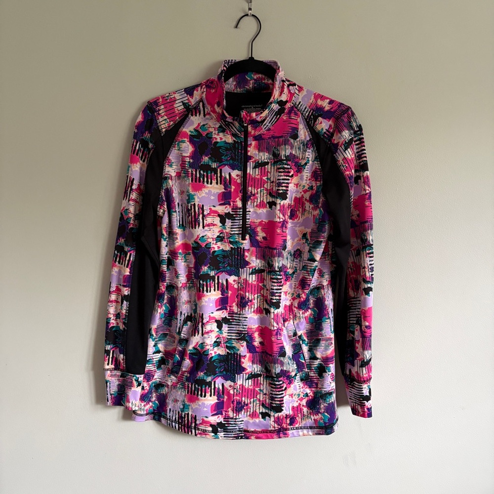 Christopher & Banks Women’s Long Sleeve Active Top Long Sleeve Sz M Gym Sporty
